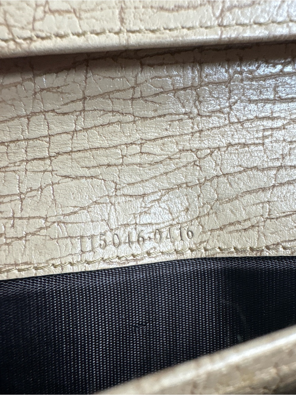 Gucci GG Monogram Canvas Continental Long Wallet Beige Leather Vintage - Picture 6 of 6